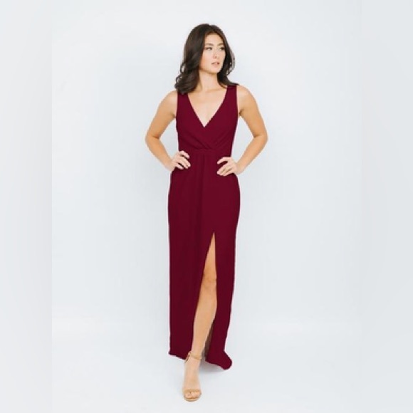 Park & Fifth Burgundy Gabriola Dress - Picture 1 of 6